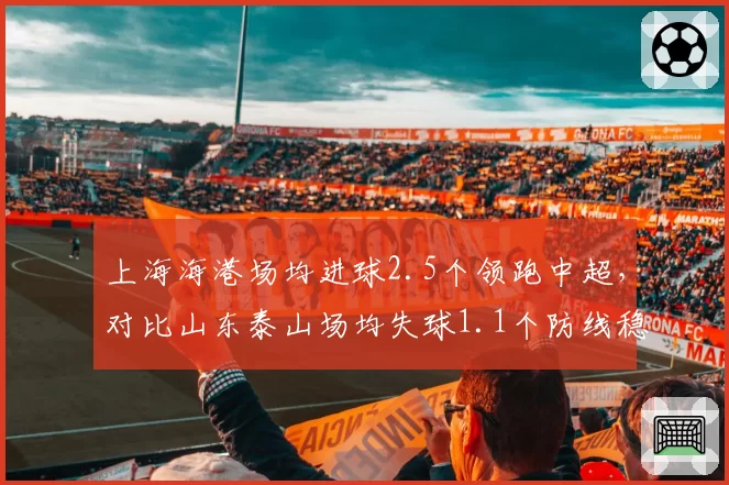上海海港场均进球2.5个领跑中超，对比山东泰山场均失球1.1个防线稳固度下降
